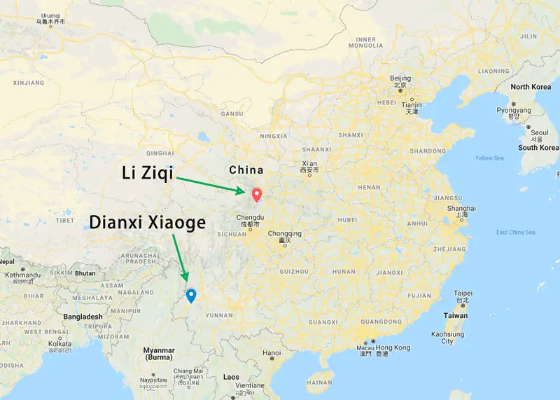 Hometowns of Li Ziqi and Dianxi Xiaoge