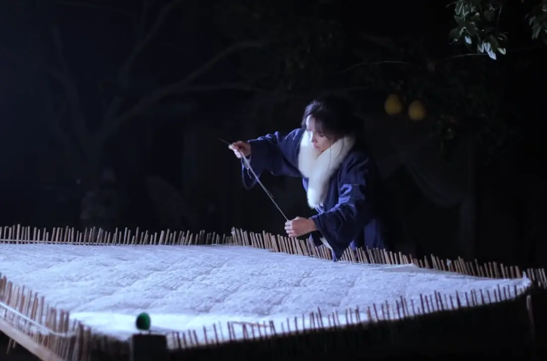 Li Ziqi Making Cotton Quilt